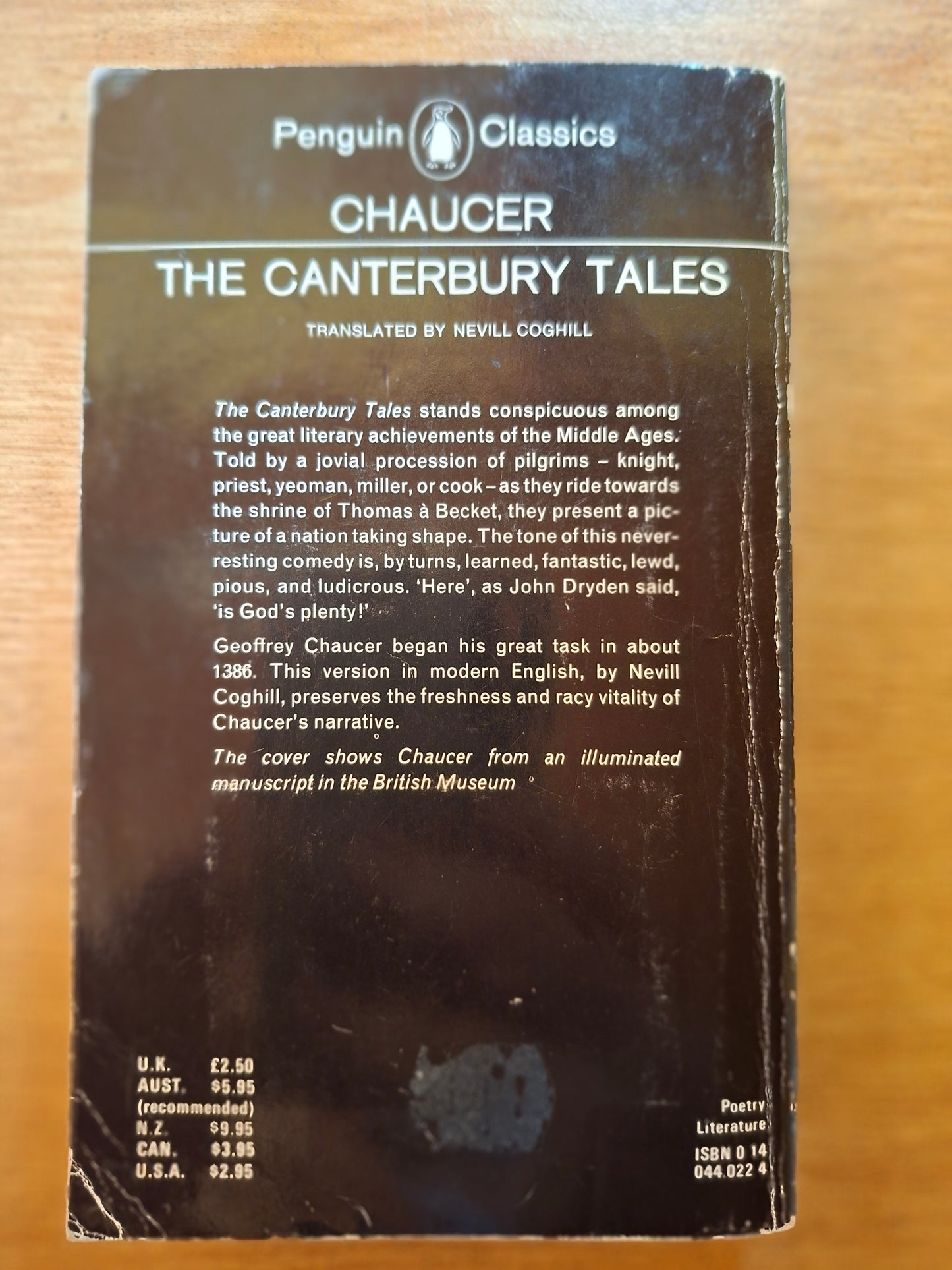The Canterbury Tales – Geoffrey Chaucer (Penguin Classics Edition)