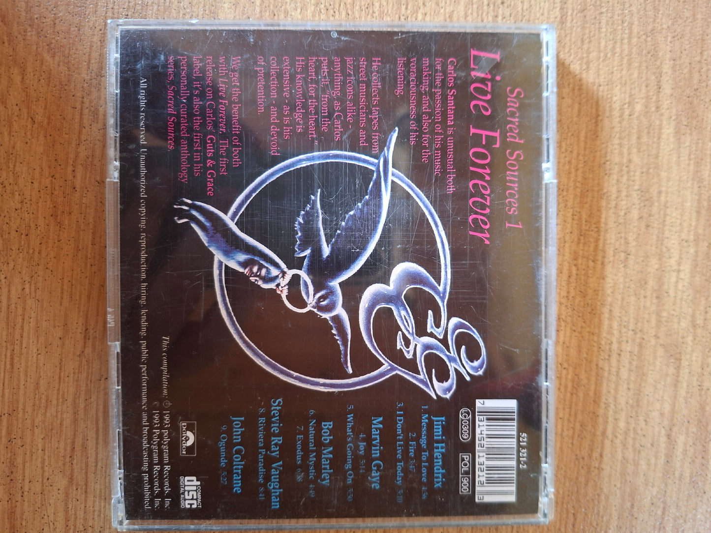 🎵 Sacred Sources 1: Live Forever (CD, 1993)