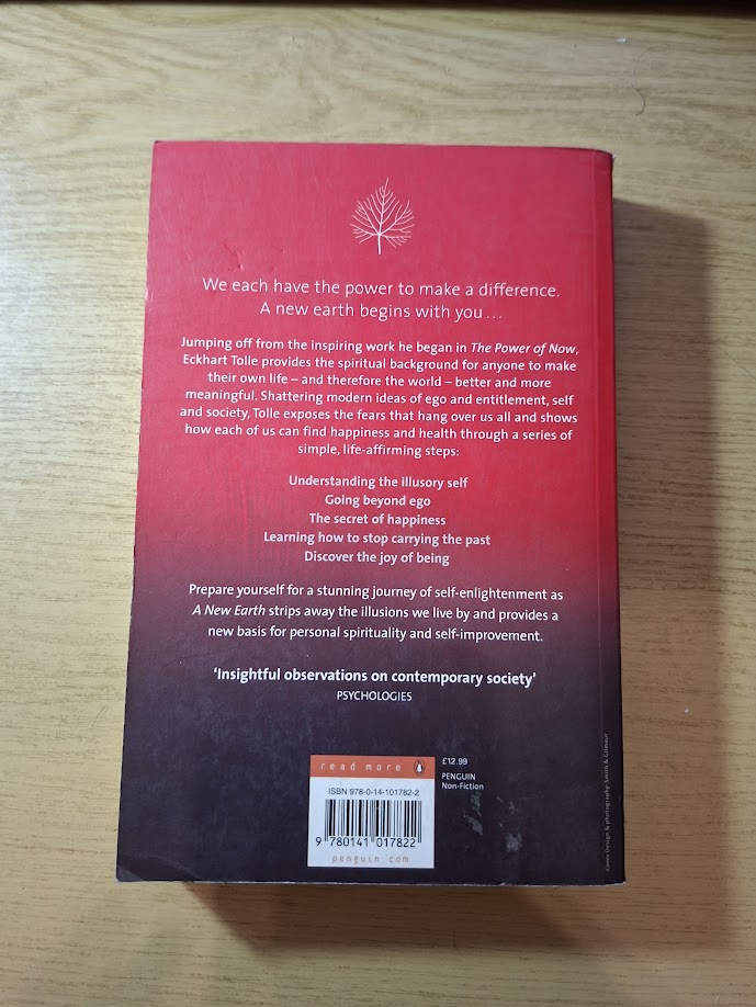 Eckhart Tolle – A New Earth: Create a Better Life (Paperback) (Second-Hand) ISBN/SKU:9780141017822