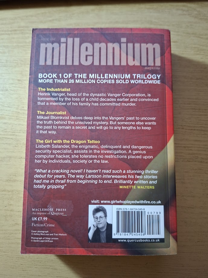 The Girl with the Dragon Tattoo — Second-Hand Paperback