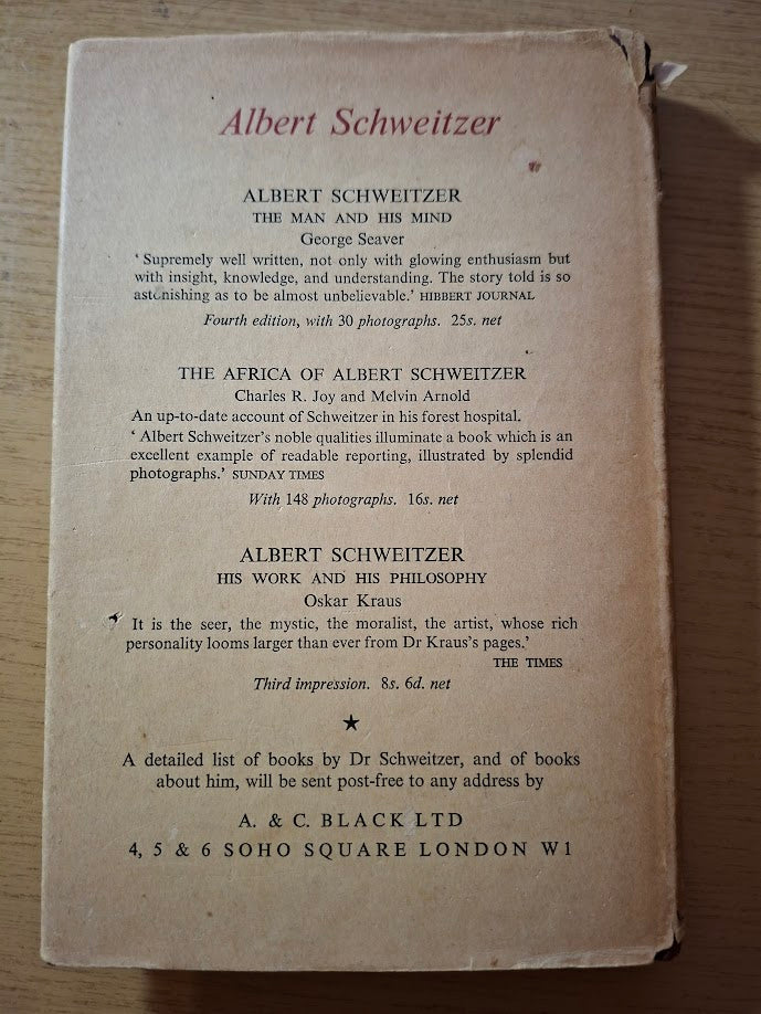 Albert Schweitzer: An Introduction — Second-Hand Hardcover