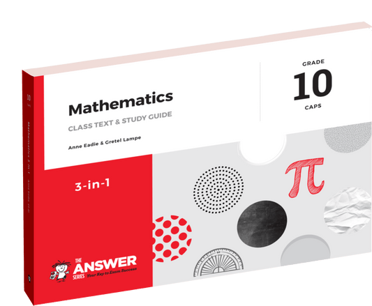 The Answer Series Gr 10 Mathematics '3 in 1' ISBN/SKU:9781920297794