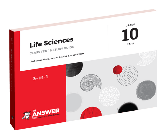 The Answer Series Gr 10 Life Sciences '3 in 1' CAPS ISBN/SKU:9781920297855