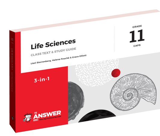 The Answer Series Gr 11 Life Sciences '3 in 1' CAPS ISBN/SKU:9781920558253