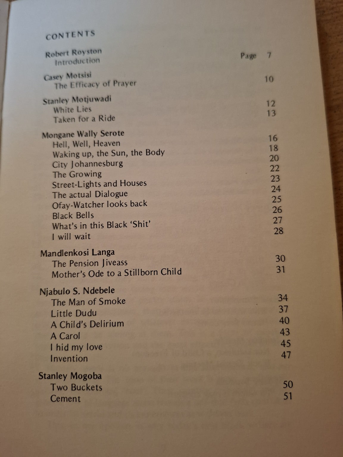 To Whom It May Concern – An Anthology of Black South African Poetry (1973)