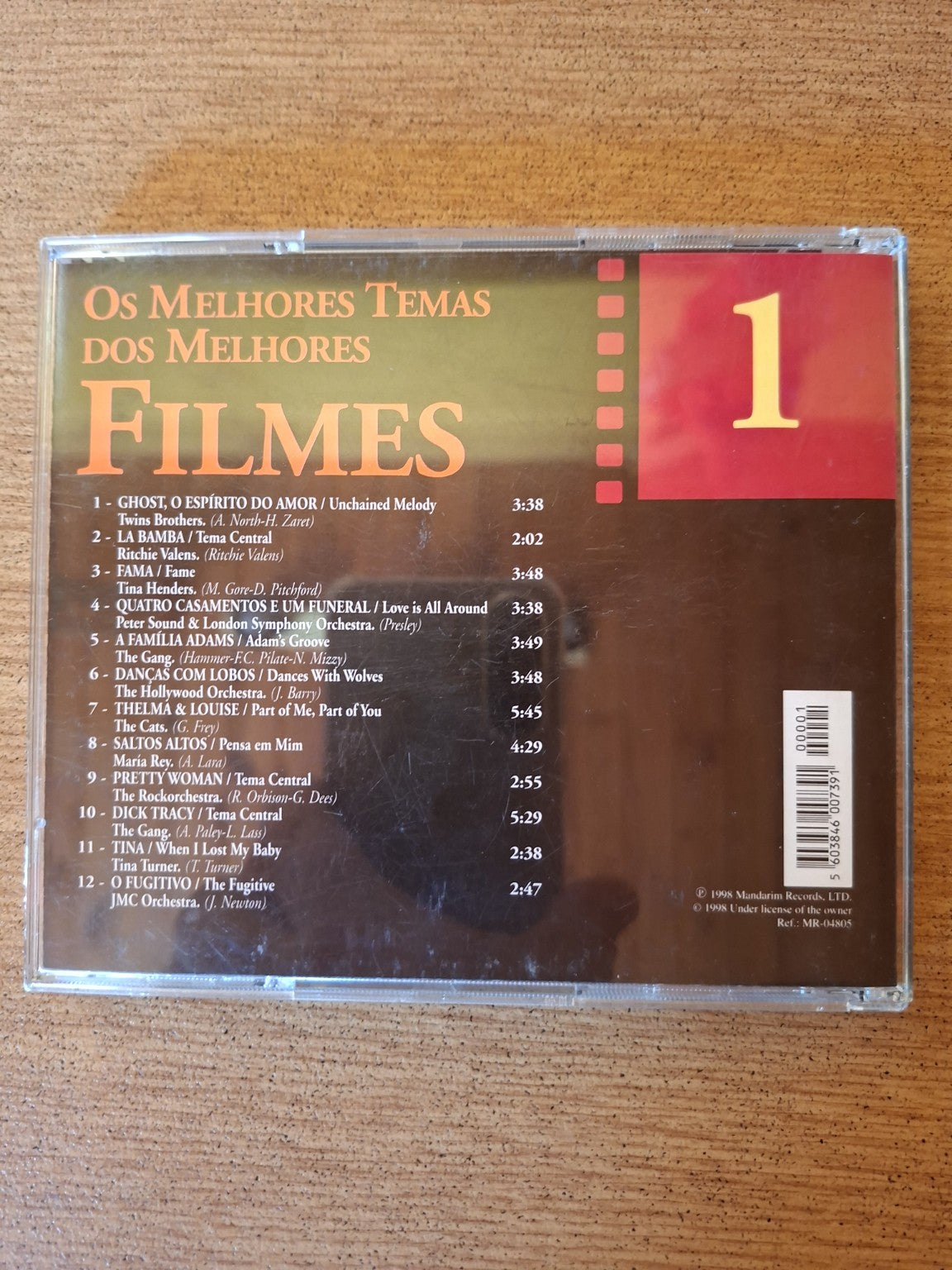 🎬 Os Melhores Temas dos Melhores Filmes Vol. 1 (CD, 1998, Mandarin Records)