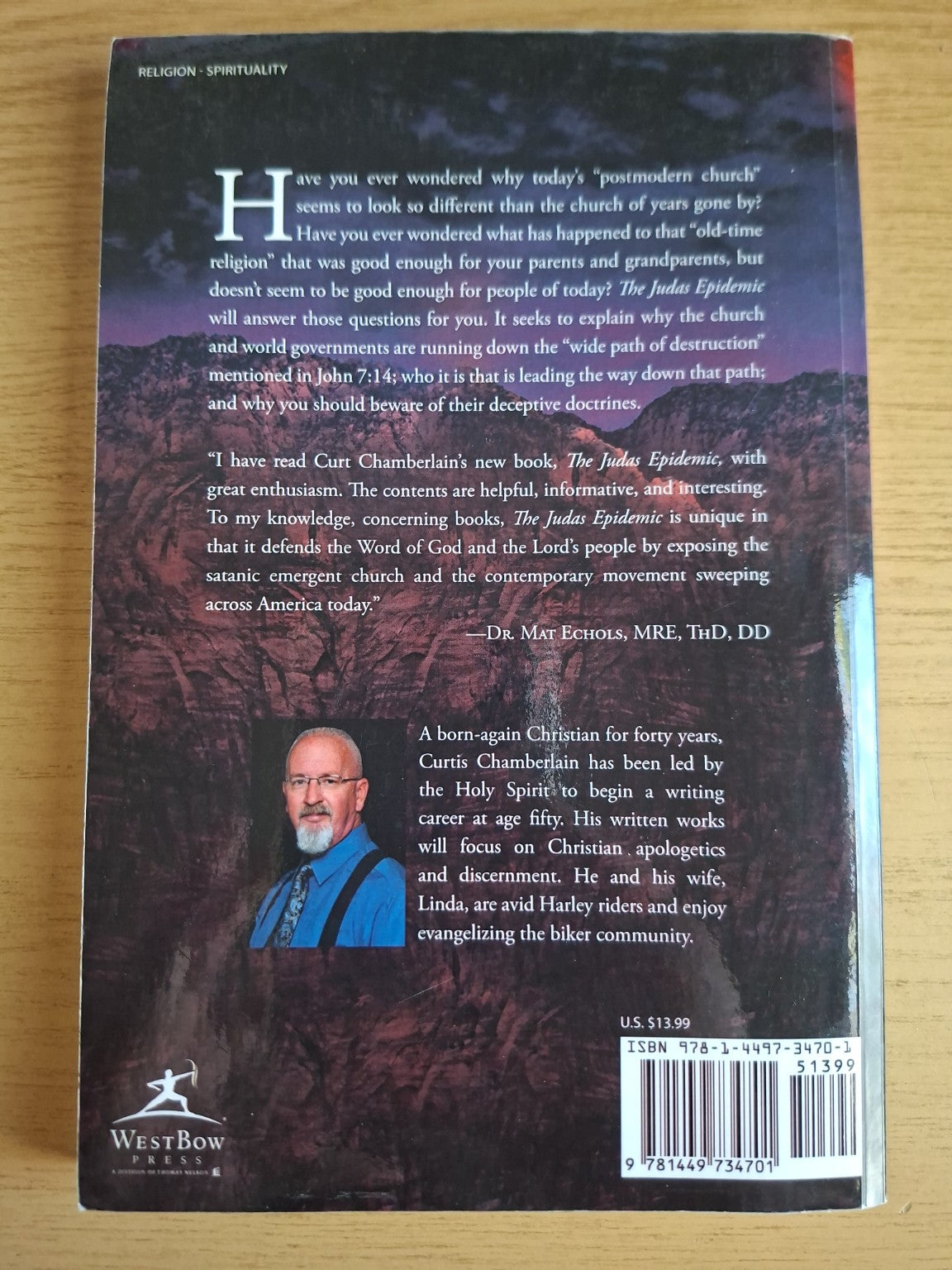 The Judas Epidemic by Curtis A. Chamberlain – Second Hand