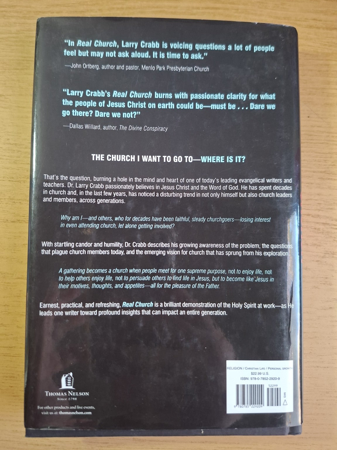 Real Church by Larry Crabb – Second Hand