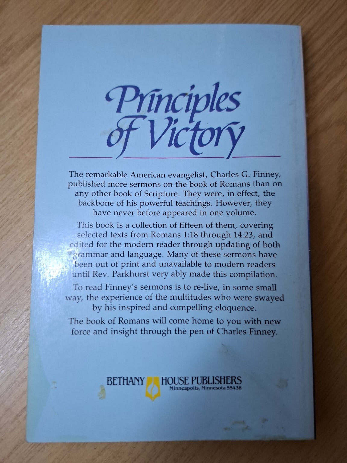 Principles of Victory – Charles G. Finney (Second Hand)