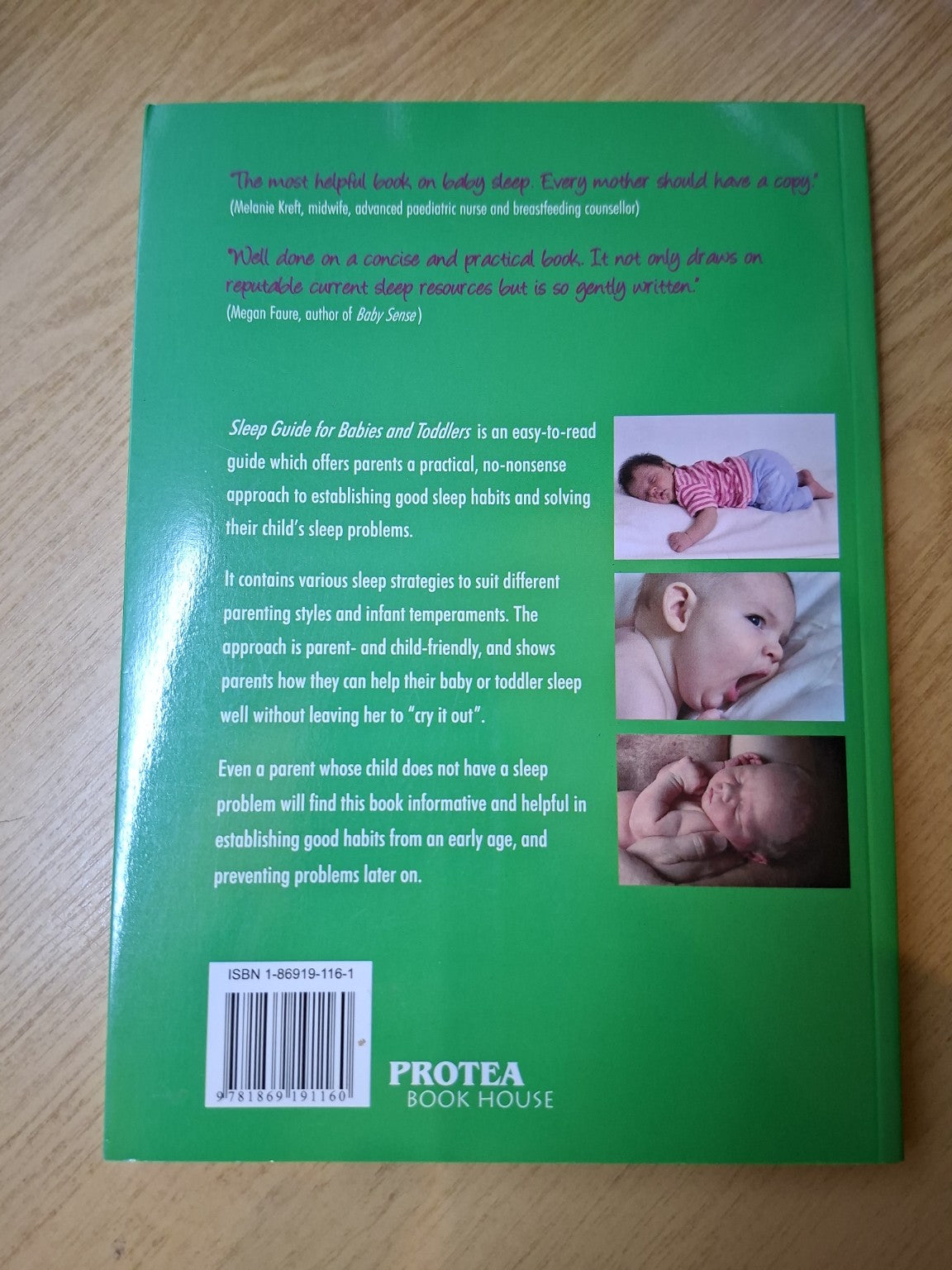 Sleep Guide for Babies and Toddlers – Erica Neser (Second Hand)