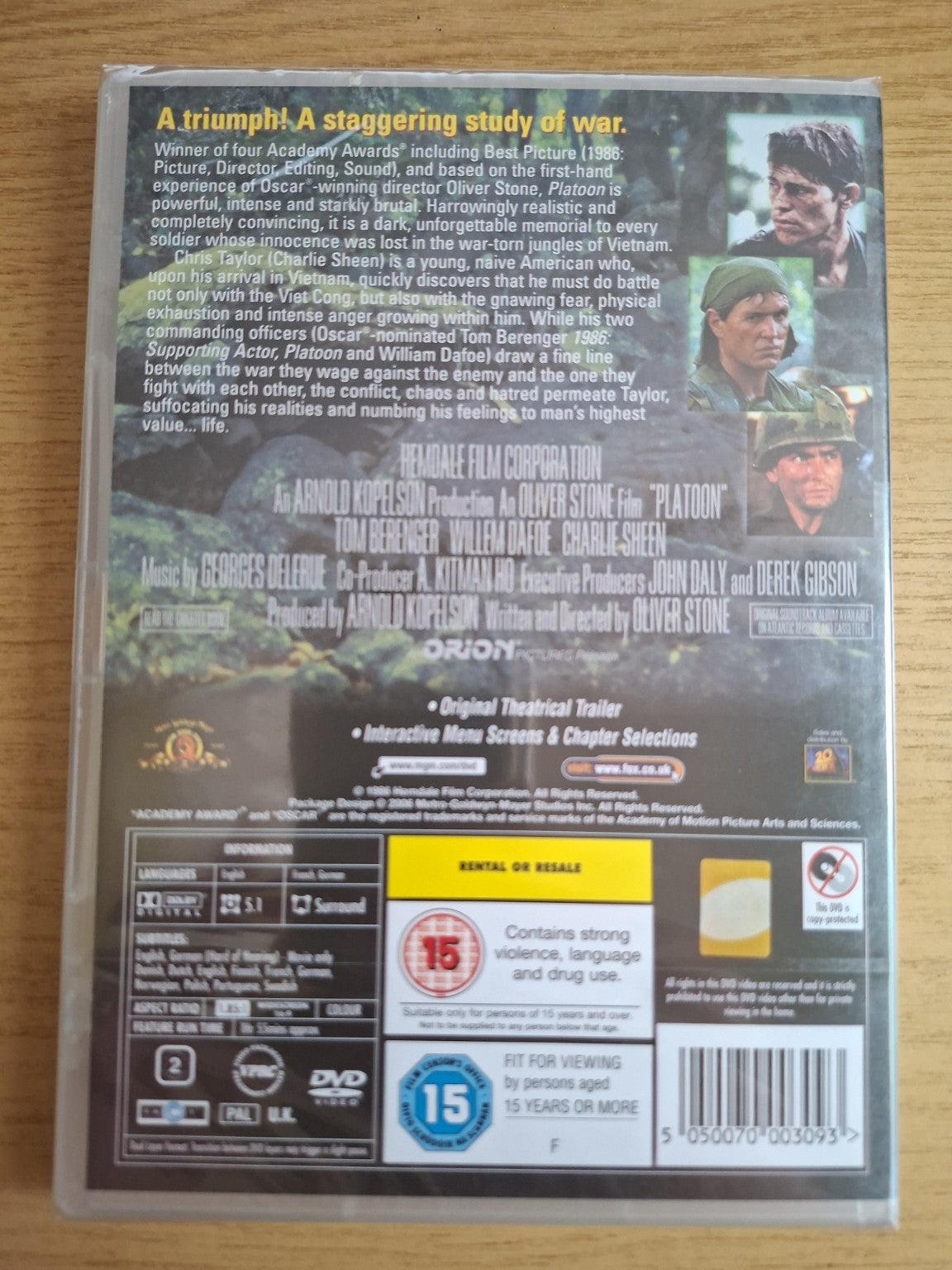 Platoon New Sealed