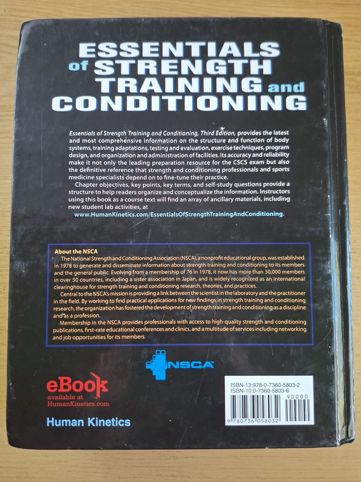 Essentials of Strength Training and Conditioning – Third Edition (Second Hand)