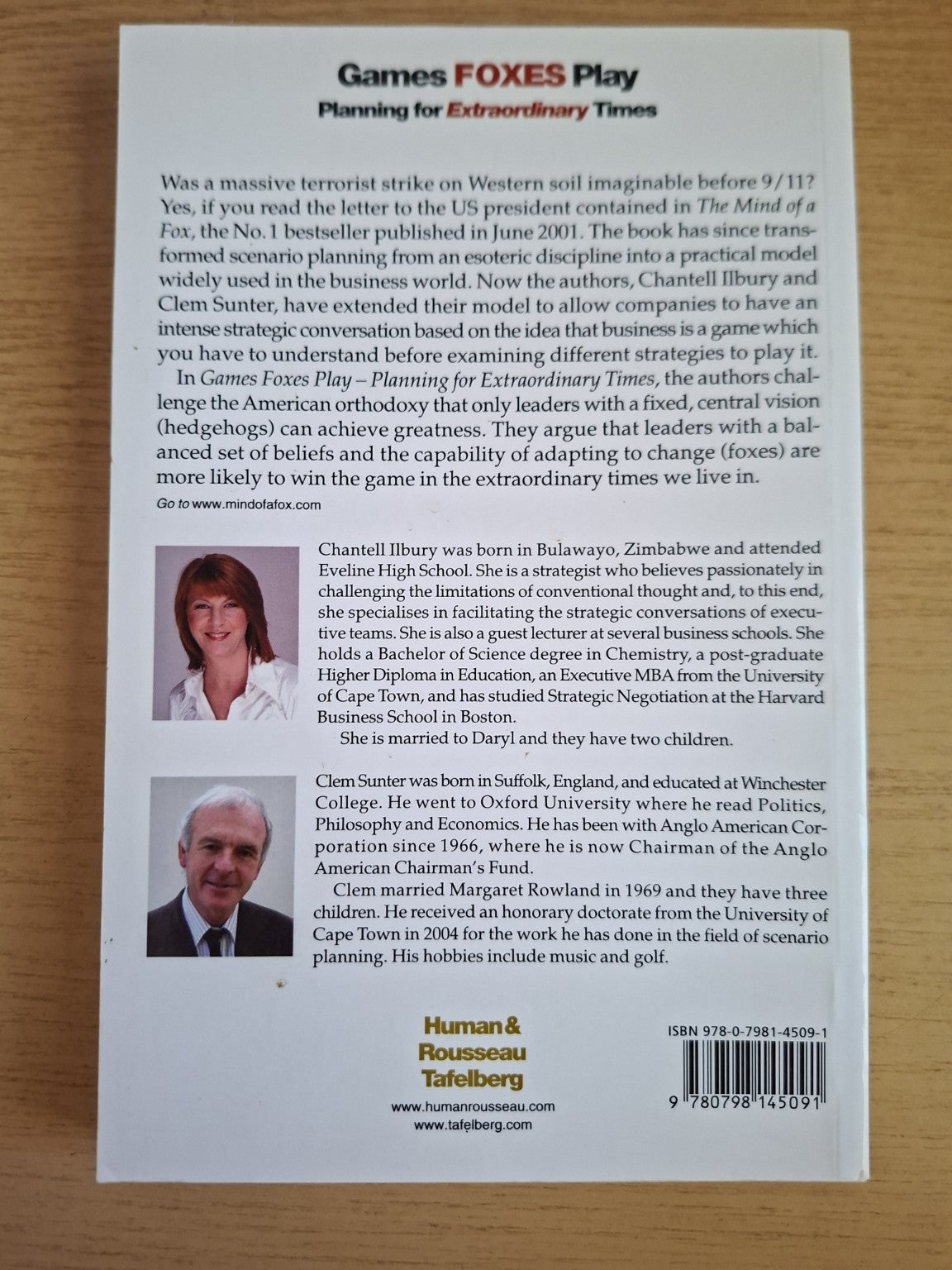 Games Foxes Play: Planning for Extraordinary Times (Second Hand)