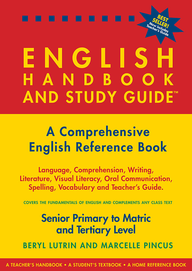 The English Handbook & Study Guide – Grades: 5 To 12 + Tertiary ISBN/SKU:9780620325837