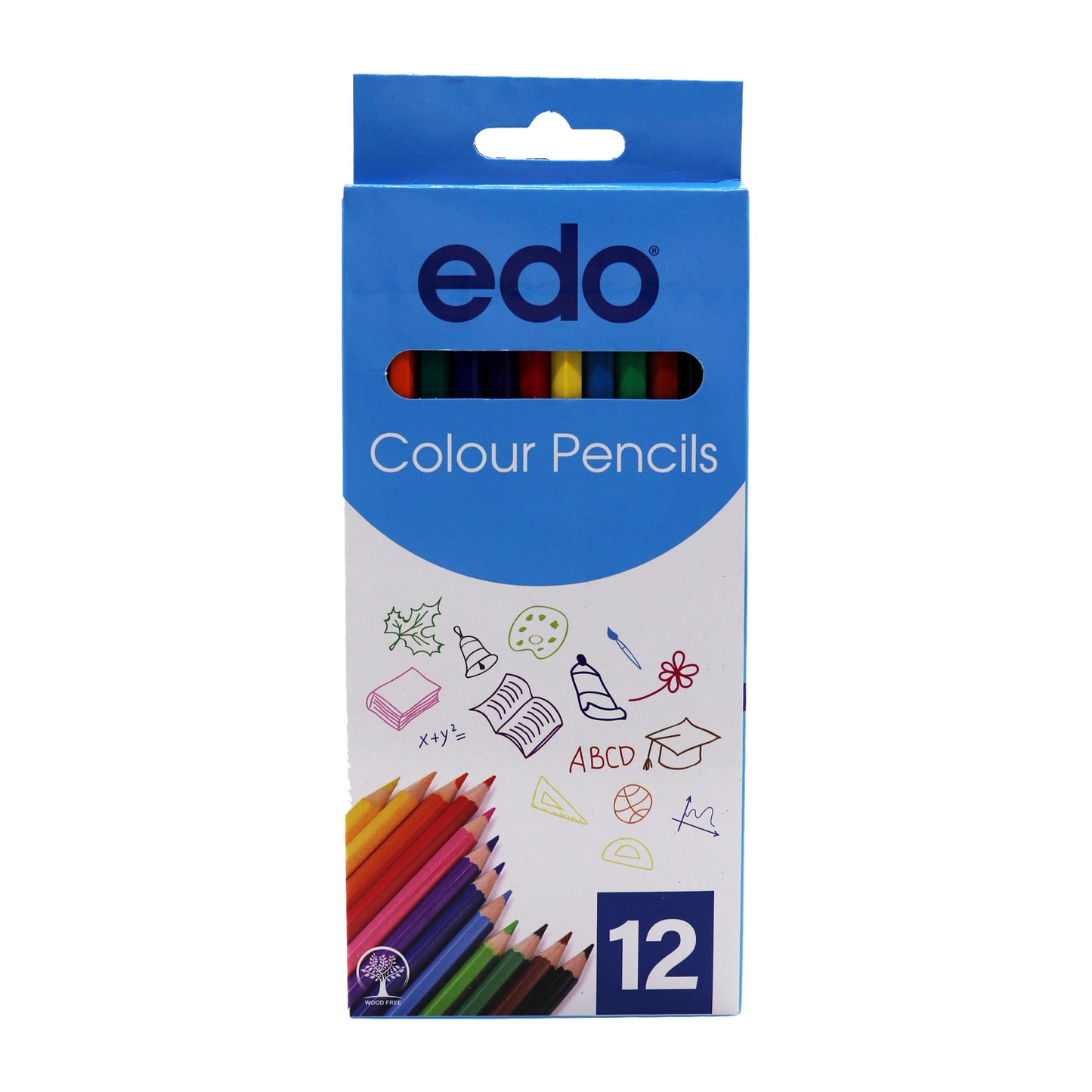 Edo colour pencils 12's long (036A)