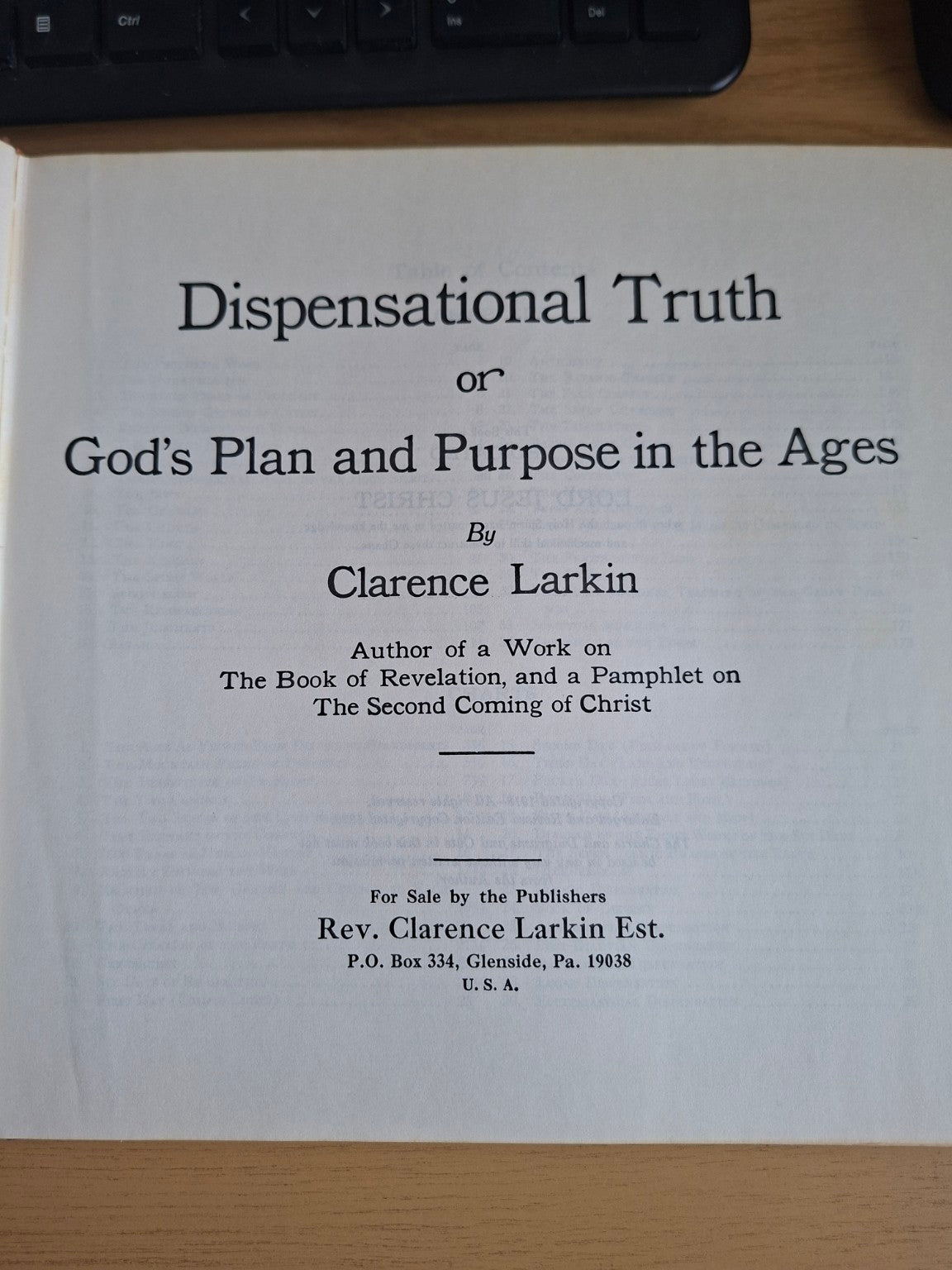 Dispensational Truth by Clarence Larkin – Second Hand