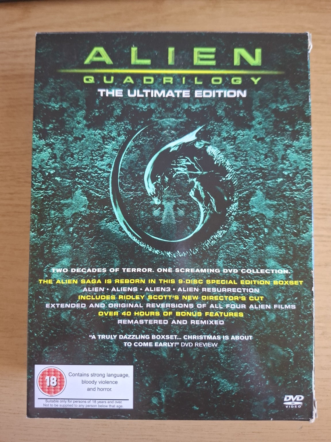 Alien Quadrilogy – The Ultimate Edition 9 DVD Set (Second Hand)