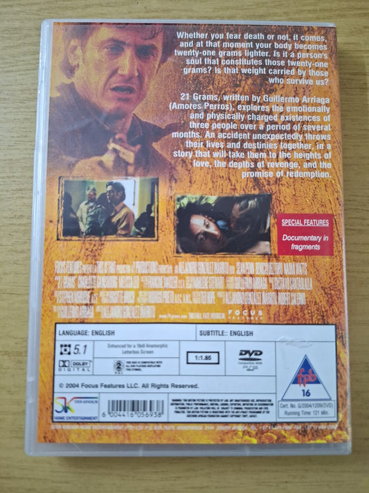 21 Grams DVD (Second Hand)