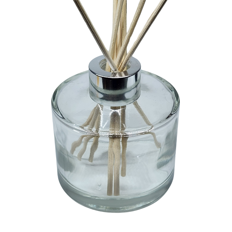 150ml Round Clear Glass Diffuser Bottle With Cap (Includes 10 Reed Sticks)