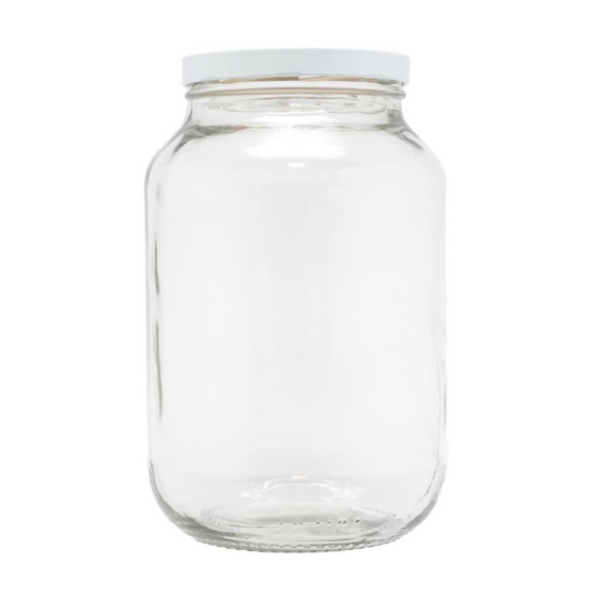 Product image of 3 Litre Glass Catering Jar With Screw Cap White