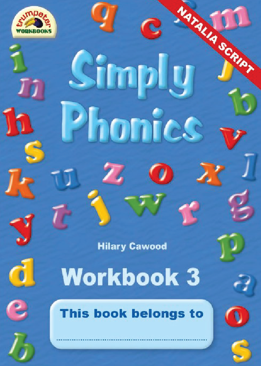 Simply Phonics - Workbook 3 (Natalia Script) ISBN/SKU:9781920701017