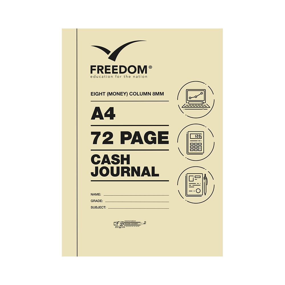 72 pages A4 Accounting Books 8MC Cash Journal  (2004)