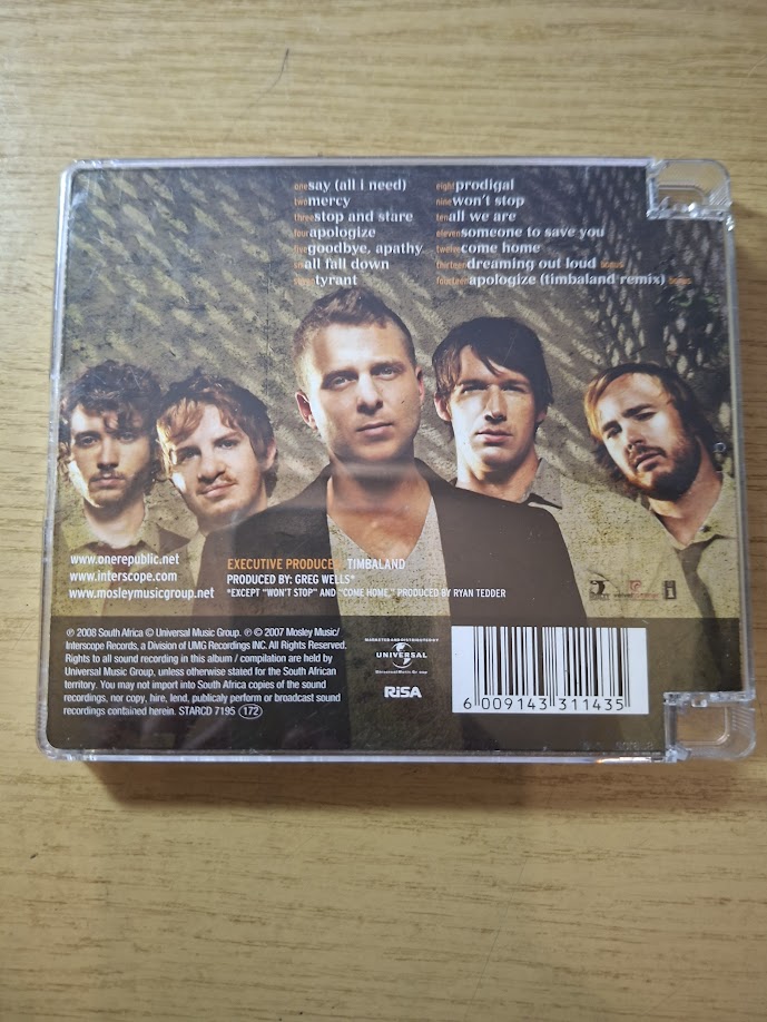 OneRepublic – Dreaming Out Loud (Second-Hand CD)