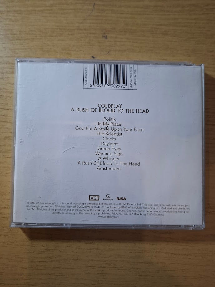 Coldplay – A Rush Of Blood To The Head (Second-Hand CD)