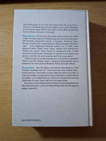 A Field Guide to the Birds of Southern Africa - Hardcover O.P.M. Prozesky