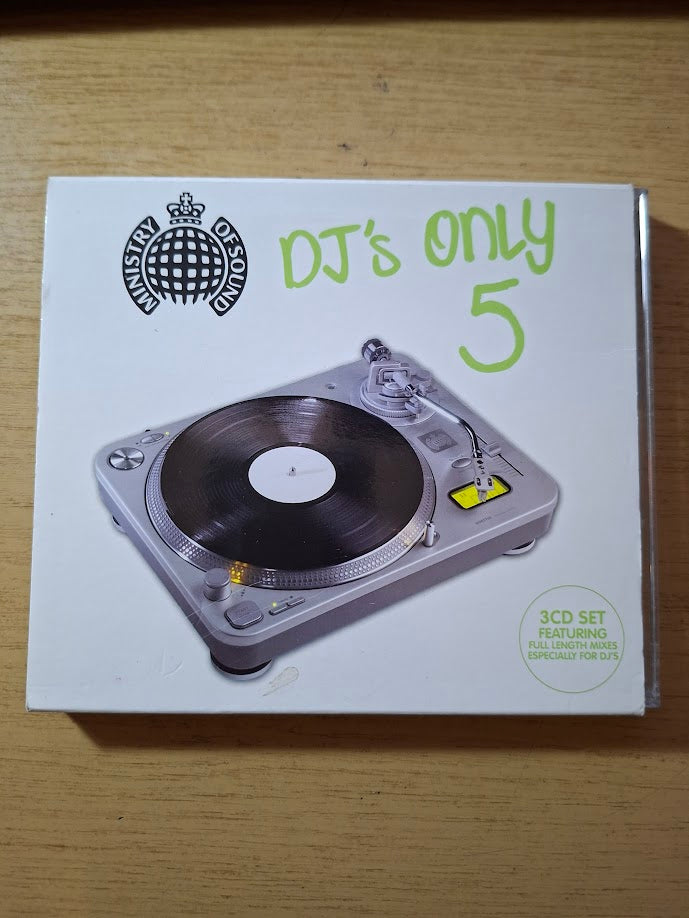 Ministry of Sound: DJ’s Only Vol. 1 – 5 (3-Disc Sets) — Second-Hand CD Collection