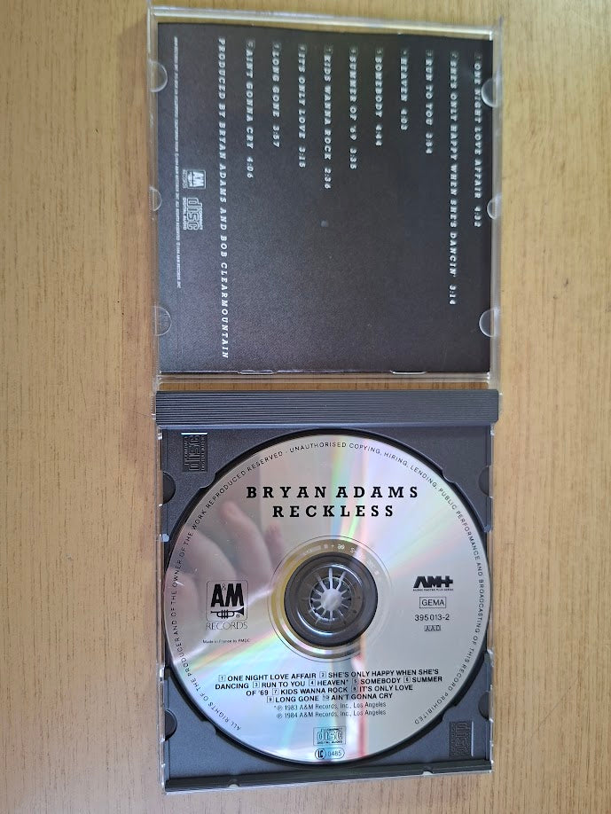 Bryan Adams – Reckless (1984) — Second-Hand CD
