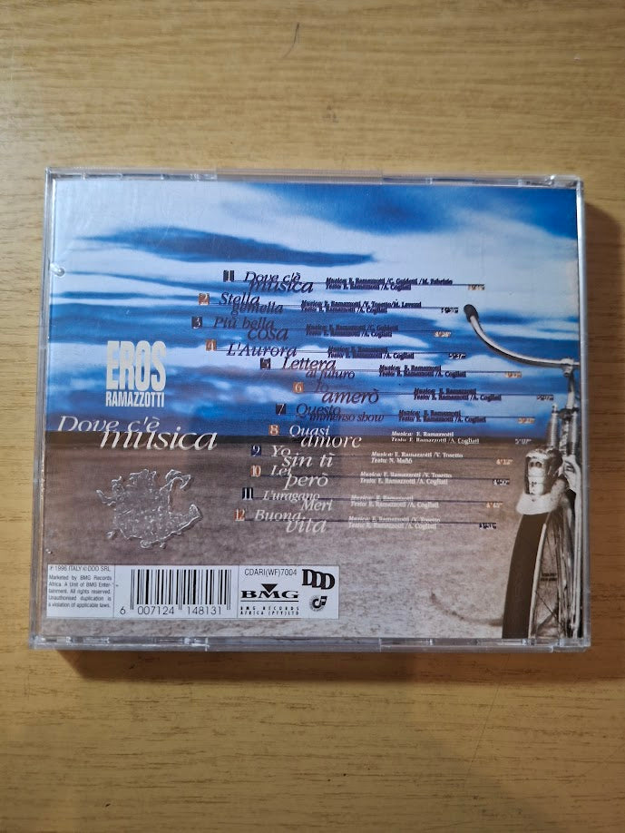Eros Ramazzotti – Dove C’è Musica (1996) — Second-Hand CD