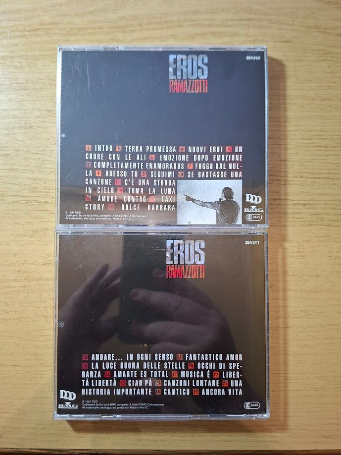 Eros Ramazzotti – Eros In Concert (1991) — Second-Hand 2×CD Set