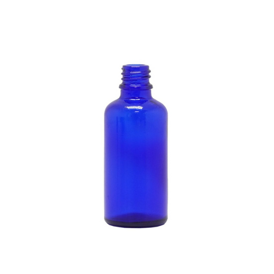 Blue Glass Aromatherapy Bottle No Cap (18mm Neck)