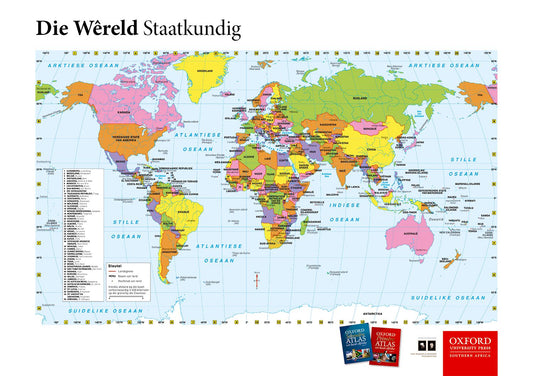 Oxford Reader Wall Map: Wereld Polities ISBN/SKU: 9780190405144