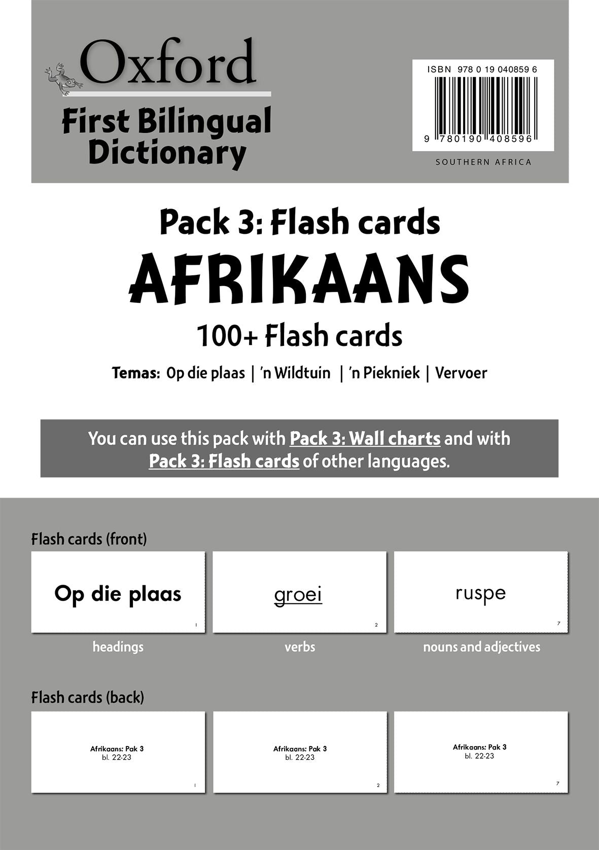 Oxford FiReading Scheme t Bilingualing Dict pack 3 caReadeReading Scheme  Afrikaans ISBN/SKU: 9780190408596