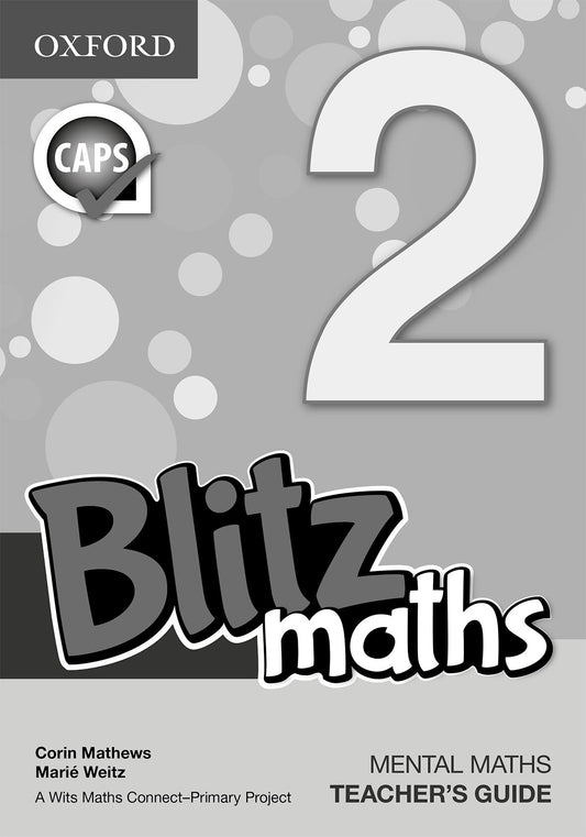 Blitz Mental Maths Gr2 TG English ISBN/SKU: 9780190409876