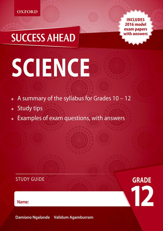 Success Ahead in Science ence Gr12 SG - (Zam) ISBN/SKU: 9780190414771