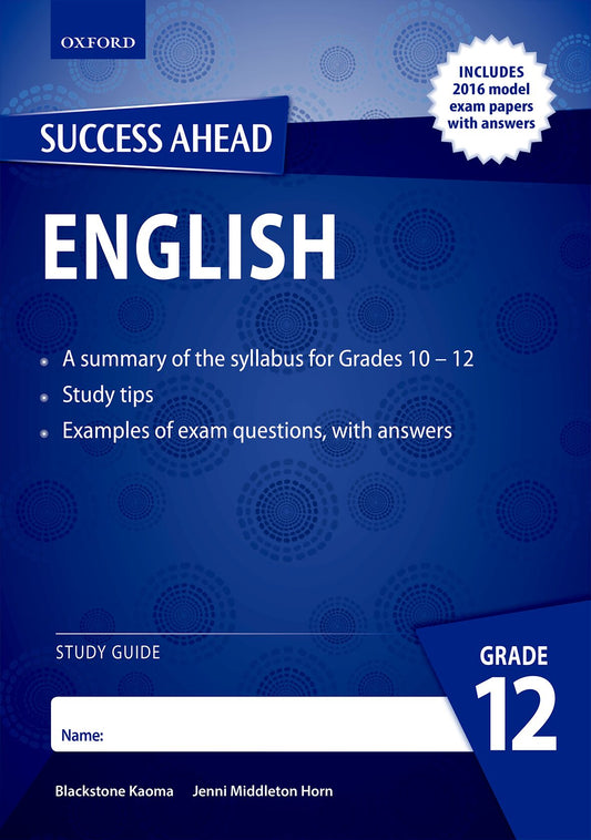Success Ahead in English Gr12 SG - (Zam) ISBN/SKU: 9780190417215