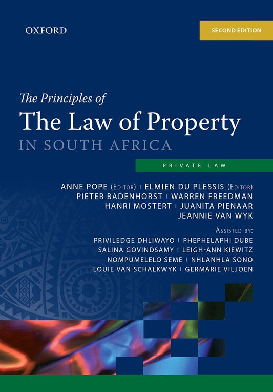 Principles of  Law of Property in SA 2e ISBN/SKU: 9780190733001