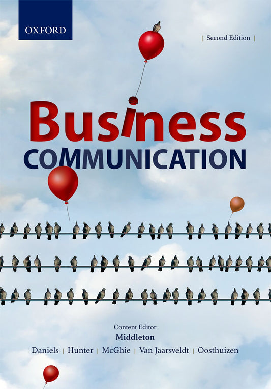 Business Communication 2e ISBN/SKU: 9780190741396