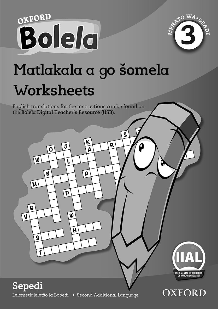 Oxford Reader Bolela Sepedi Grade 3 Workbook ISBN/SKU: 9780190750541