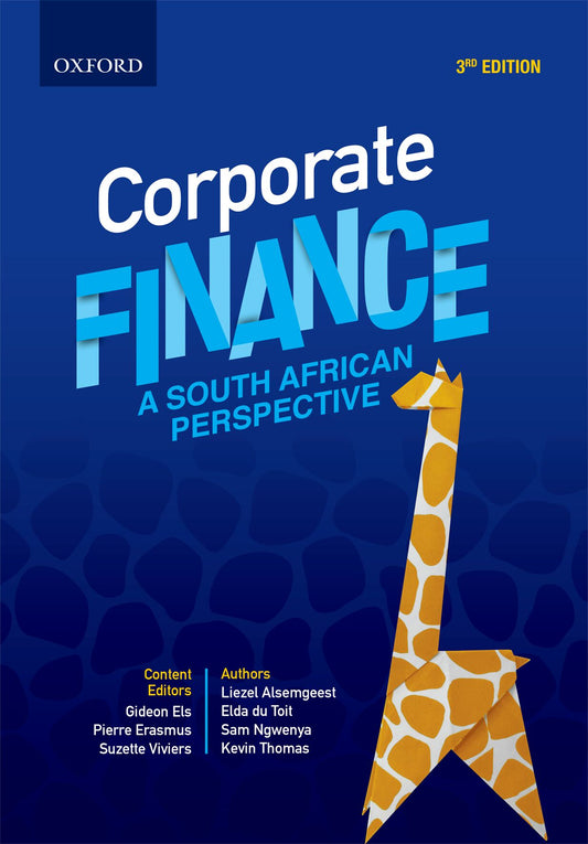 Corporate Finance 3e ISBN/SKU: 9780190751906