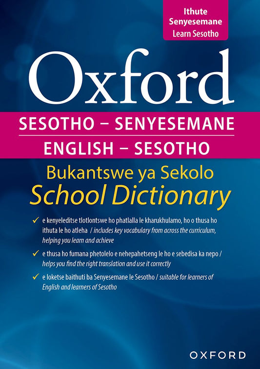 Oxford Bilingualingual School Dict Sesotho & Eng ISBN/SKU: 9780190752644