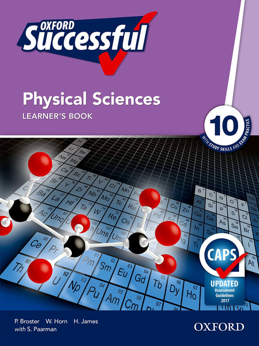 Oxford Successful Physical Sciences  Gr10 LB(CAPS) ISBN/SKU: 9780195997354