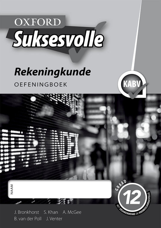 Oxford Suksesvolle Rekeningkunde Gr12 WB ISBN/SKU: 9780195997446