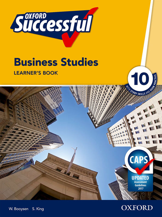Oxford Successful Business Studies Gr10 LB ISBN/SKU: 9780199043842