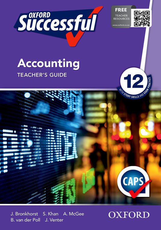Oxford Successful Accounting Gr12 TG ISBN/SKU: 9780199044771