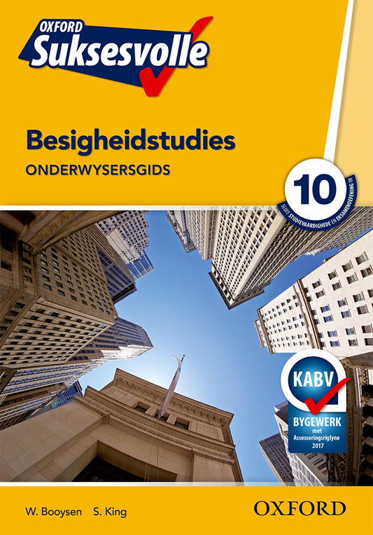 Oxford Suksesvolle Besigheidstudies Gr10 OG ISBN/SKU: 9780199045983
