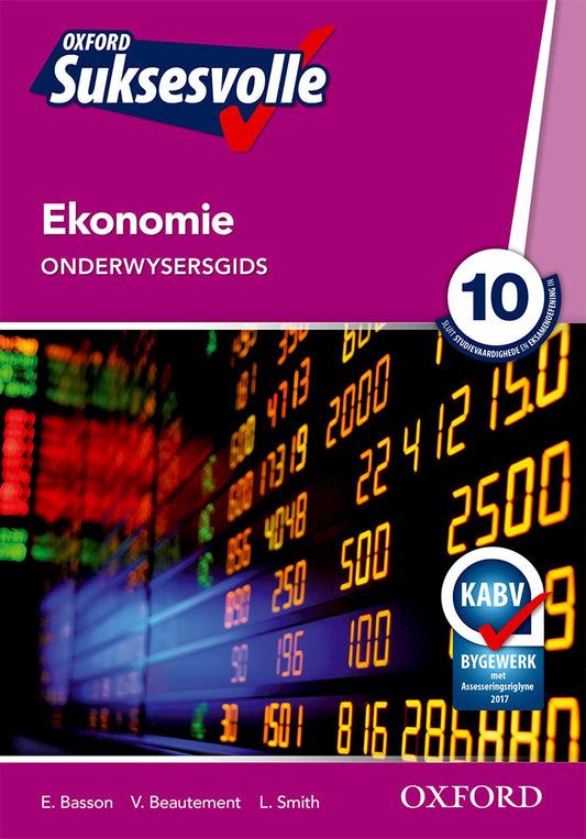Oxford Suksesvolle Ekonomie Gr10 OG ISBN/SKU: 9780199046041